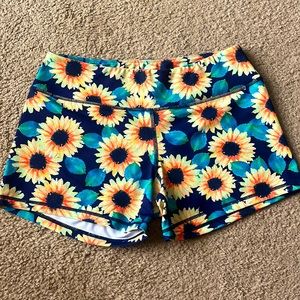 Born Primitive Sunflower spandex shorts